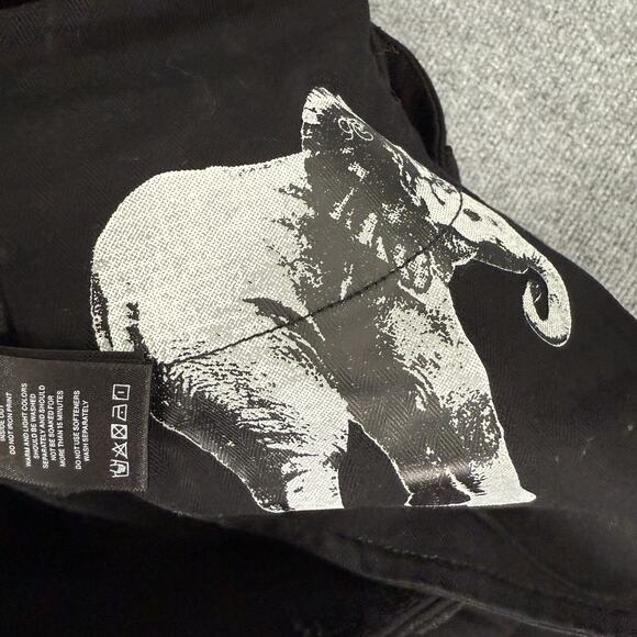 Fax Copy Express Cowboy Denim Jeans Women Medium Black Super Stretch Bootcut NEW - Picture 13 of 15